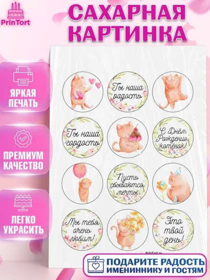 Сахарная картинка, Девочке, Королева, Девочка, День рождения, арт. PT100422