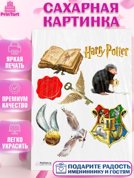 Сахарная картинка, Гарри Поттер, Harry Potter, Девочка, День рождения, арт. PT101350