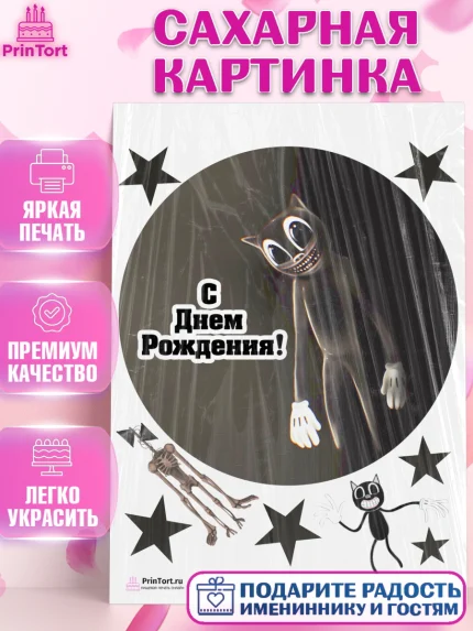 Сахарная картинка, Фонд SCP, Картун Кэт, Мальчик, День рождения, арт. PT102031