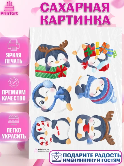 Сахарная картинка, Рождество Христово, Новый Год, Девочка, арт. PT102464