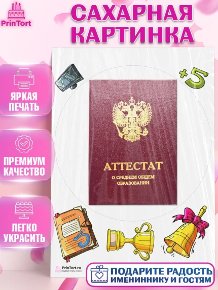 Сахарная картинка, Выпускной в школе, Школа, Выпускной, Последний звонок, Девочка, арт. PT103621