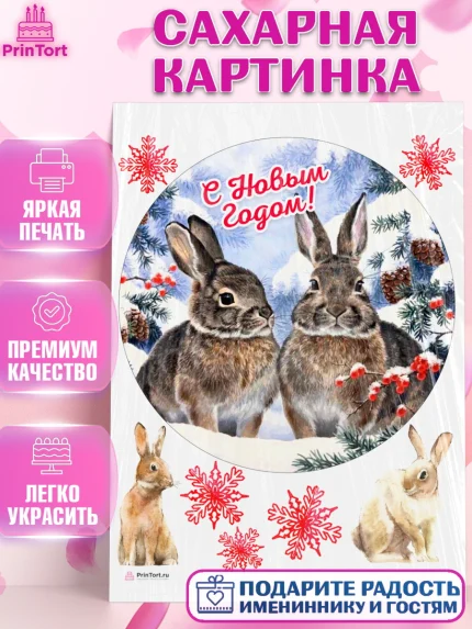 Сахарная картинка, Новый год, Девочка, арт. PT105768