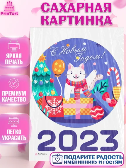 Сахарная картинка, Новый год, Девочка, арт. PT105776