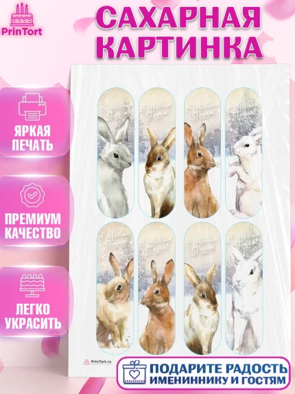Сахарная картинка, Новый год, Девочка, арт. PT105785