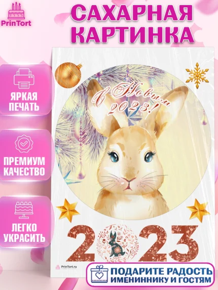 Сахарная картинка, Новый год, Девочка, арт. PT105961