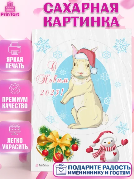 Сахарная картинка, Новый год, Девочка, арт. PT105967