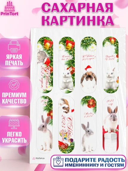 Сахарная картинка, Новый год, Девочка, арт. PT105968