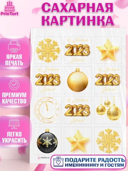 Сахарная картинка, Новый год, Девочка, арт. PT105969