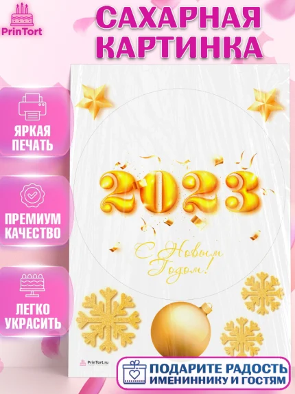 Сахарная картинка, Новый год, Девочка, арт. PT105972