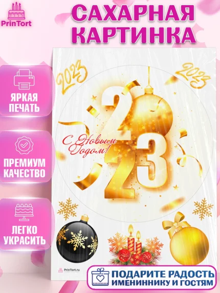 Сахарная картинка, Новый год, Девочка, арт. PT105981