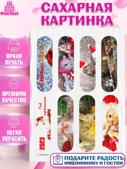 Сахарная картинка, Новый год, Девочка, арт. PT106457