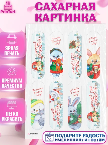 Сахарная картинка, Новый год, Девочка, арт. PT106905