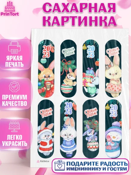 Сахарная картинка, Новый год, Девочка, арт. PT106909