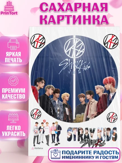 Сахарная картинка, Стрей Кидс, Stray Kids, Девочка, День рождения, арт. PT109184