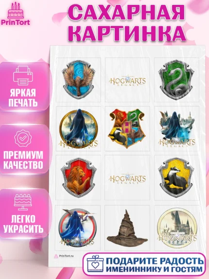 Сахарная картинка, Гарри Поттер, Хогвартс Легаси, Девочка, День рождения, арт. PT109664