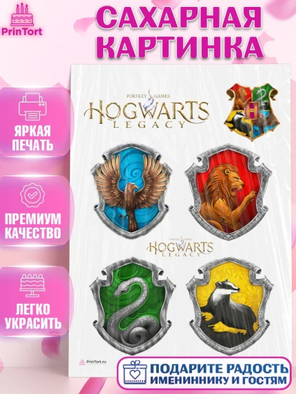 Сахарная картинка, Гарри Поттер, Хогвартс Легаси, Девочка, День рождения, арт. PT109666