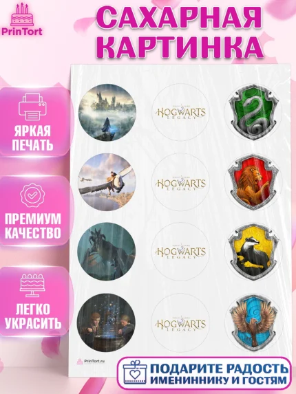 Сахарная картинка, Гарри Поттер, Хогвартс Легаси, Девочка, День рождения, арт. PT109674
