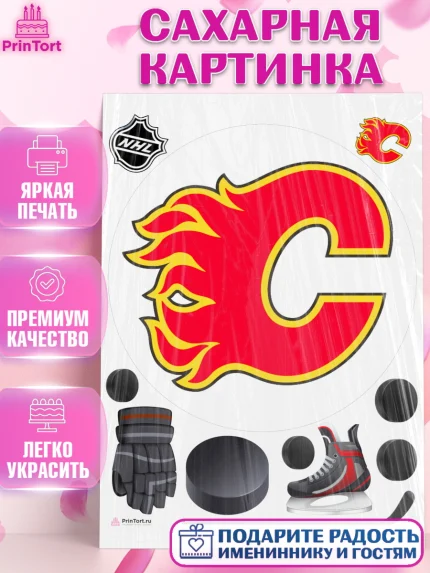 Сахарная картинка, НХЛ, Хоккей, Мальчик, День рождения, арт. PT110120