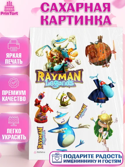 Сахарная картинка, Раймонд Легендс, Девочка, День рождения, арт. PT110577