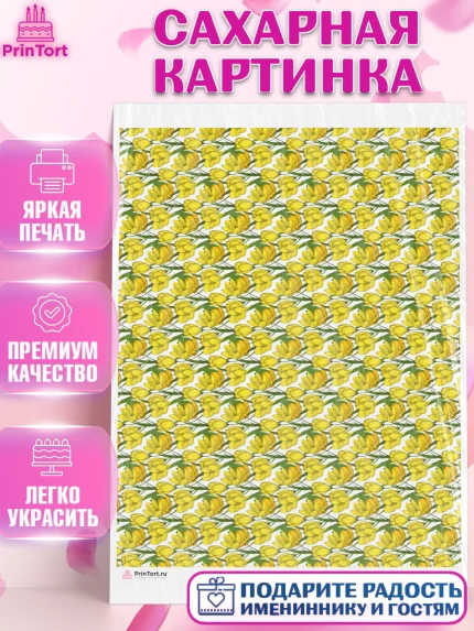 Сахарная картинка, Цветы, Девочка, День рождения, арт. PT117610