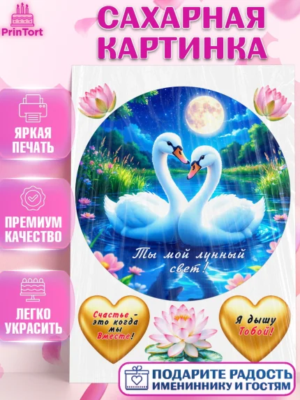 Сахарная картинка, День рождения, Девушка, арт. PT120174