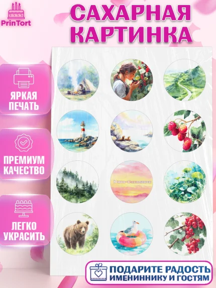 Сахарная картинка, Южно-Сахалинск, город Южно-Сахалинск, привет из Южно-Сахалинска, арт. PT122222