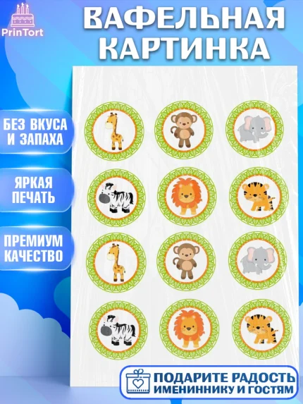 Вафельная картинка, Малышам, Девочке на день рождения, Мальчик, День рождения, арт. PT200247