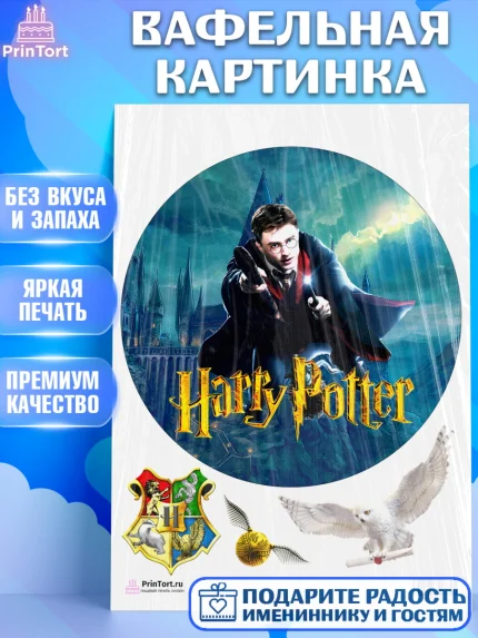 Вафельная картинка, Гарри Поттер, Harry Potter, Девочка, День рождения, арт. PT201339