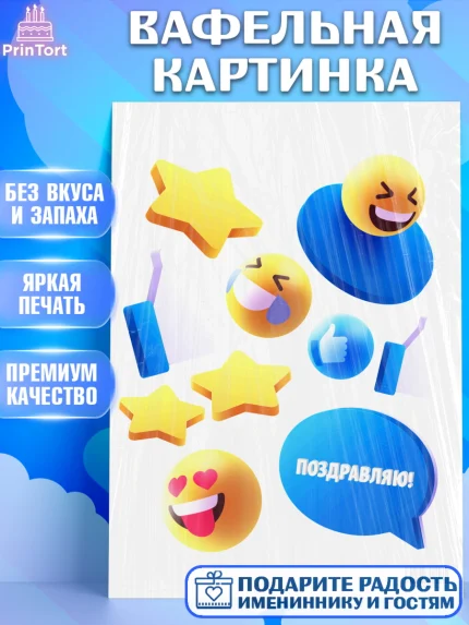 Вафельная картинка, ТикТок, TikTok, Девочка, День рождения, арт. PT201525