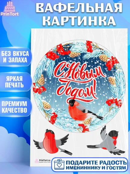 Вафельная картинка, Новый год, Девочка, арт. PT201701