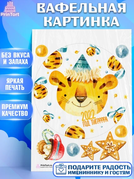 Вафельная картинка, Новый год, Девочка, арт. PT201847