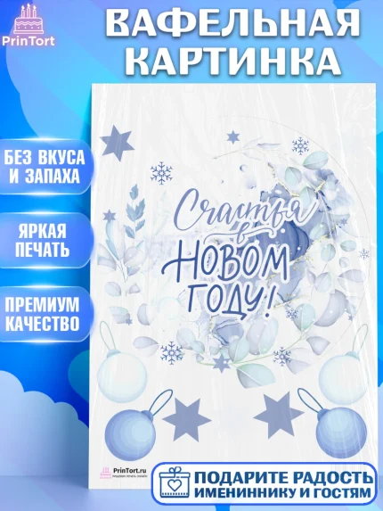 Вафельная картинка, Новый год, Девочка, арт. PT201936