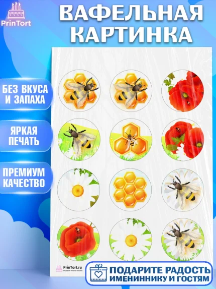 Вафельная картинка, Пчеловод, Пчелы, Мальчик, День рождения, арт. PT202152