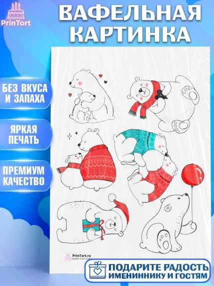 Вафельная картинка, Рождество Христово, Новый Год, Девочка, арт. PT202465