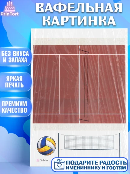 Вафельная картинка, Волейбол, Волейболист, Мальчик, День рождения, арт. PT204910