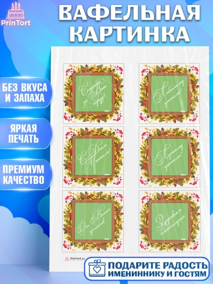 Вафельная картинка, день учителя, Девушка, арт. PT205376