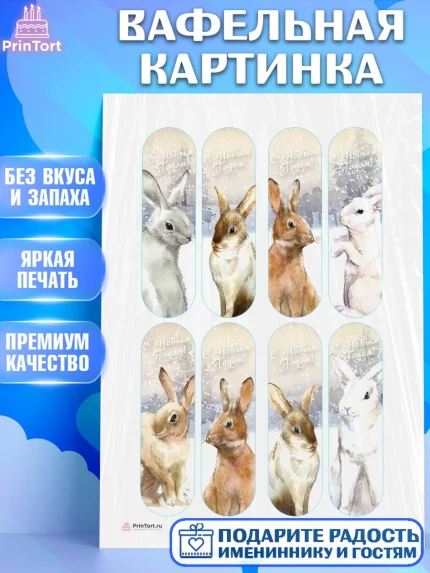 Вафельная картинка, Новый год, Девочка, арт. PT205785