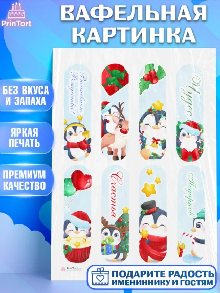 Вафельная картинка, Новый год, Девочка, арт. PT205835