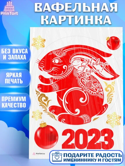 Вафельная картинка, Новый год, Девочка, арт. PT205952