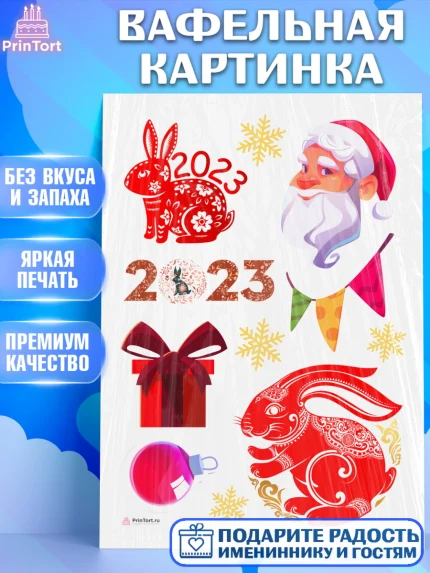 Вафельная картинка, Новый год, Девочка, арт. PT205959