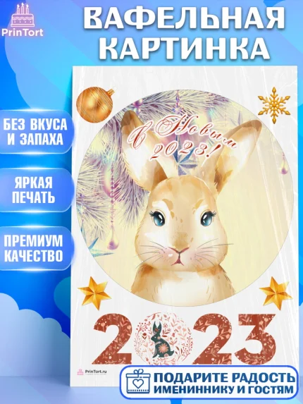 Вафельная картинка, Новый год, Девочка, арт. PT205961