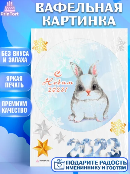 Вафельная картинка, Новый год, Девочка, арт. PT205963