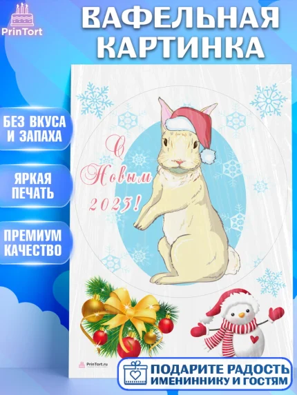 Вафельная картинка, Новый год, Девочка, арт. PT205967