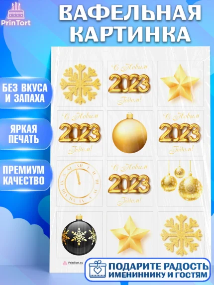 Вафельная картинка, Новый год, Девочка, арт. PT205969