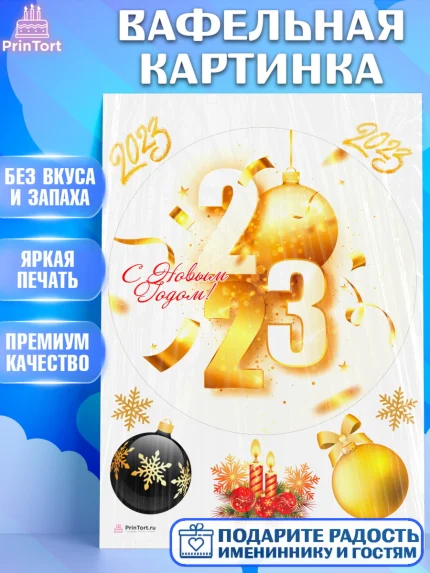 Вафельная картинка, Новый год, Девочка, арт. PT205981
