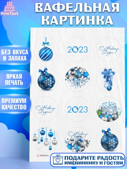 Вафельная картинка, Новый год, Девочка, арт. PT205982