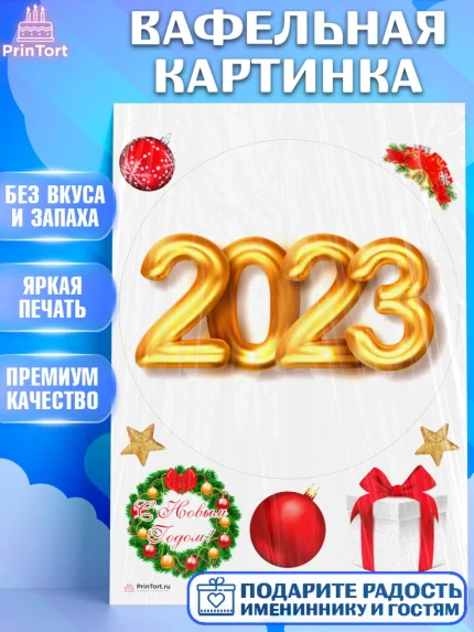 Вафельная картинка, Новый год, Девочка, арт. PT205987