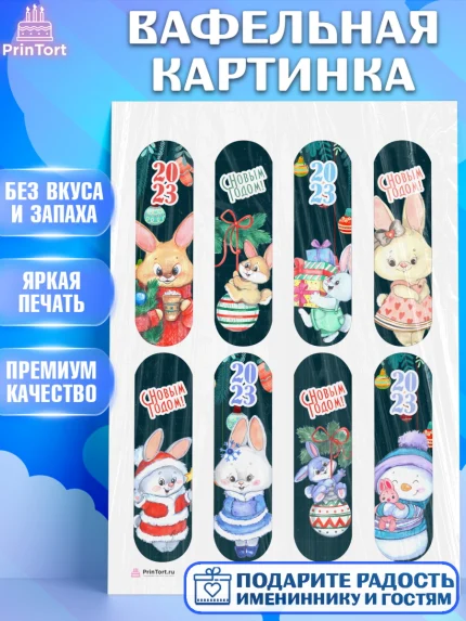 Вафельная картинка, Новый год, Девочка, арт. PT206909