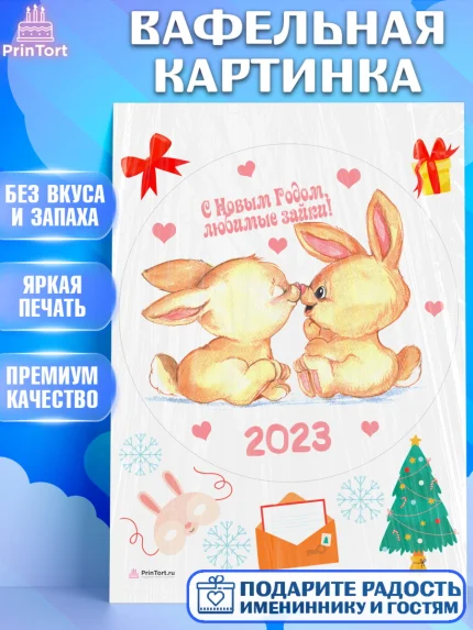 Вафельная картинка, Новый год, Девочка, арт. PT206925