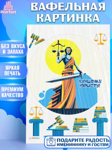 Вафельная картинка, День Юриста, Юриспруденция Адвокат, Мальчик, арт. PT207156